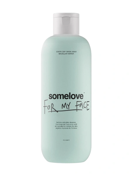 Мицеллярная вода Every Day Wash Away SomeloveМицеллярная вода на основе сока алое и с эмолентами из кокоса и оливы и гиалуроновой кислотой в составе. Средство бережно очищает кожу от макияжа и загрязнений, смягчает ее, поддерживая эластичность и увлажненность.