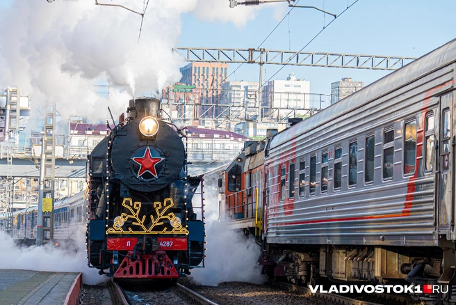 Поезд потом уедет в Уссурийск | Источник: Елена Буйвол / VLADIVOSTOK1.RU