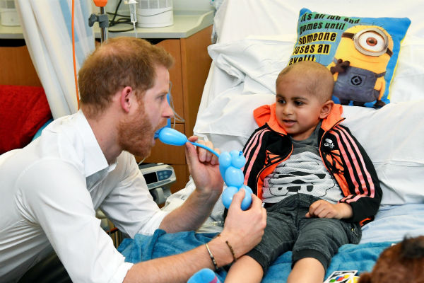 Гарри пообщался с маленькими пациентами в Оксфордской больнице