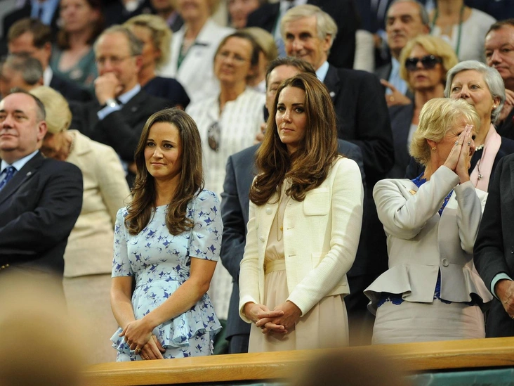 Пиппа Миддлтон с Кейт на «Уимблдоне», 8 июля 2012