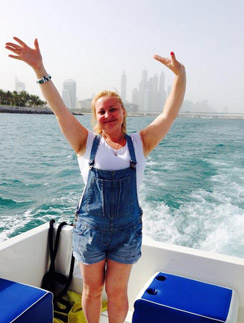 Светлана Пермякова на отдыхе в Дубае