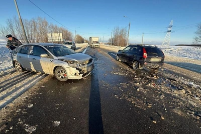 21-летняя водитель Лады пострадала в ДТП под Рязанью