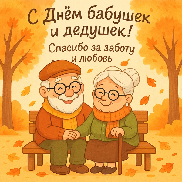 открытки с днем бабушек и дедушек бесплатно, поздравления с днем бабушек и дедушек открытки, скачать открытку с днем бабушек и дедушек, красивые открытки с днем бабушек и дедушек, открытка с днем бабушек и дедушек, с днем бабушек и дедушек картинки | Источник: theDay/DALL-E