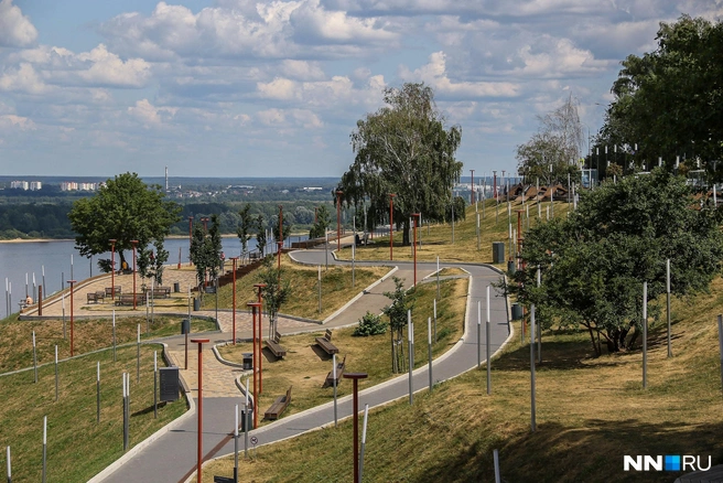 Тройку лидеров замыкает многоуровневый парк 800-летия Нижнего Новгорода | Источник: Наталья Бурухина / NN.RU