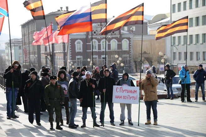 Пикет НОД в Чите | Источник: Денис Гуков                             