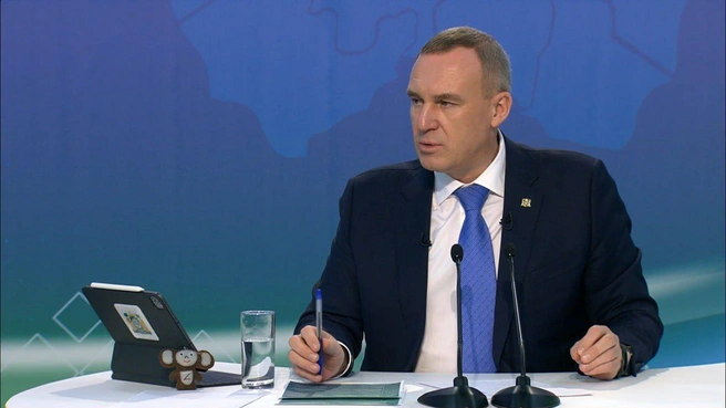 Мост станет частью транспортного сообщения между Свердловской областью, Югрой и Ямалом | Источник: кадр из видеотрансляции пресс-конференции Руслана Кухарука