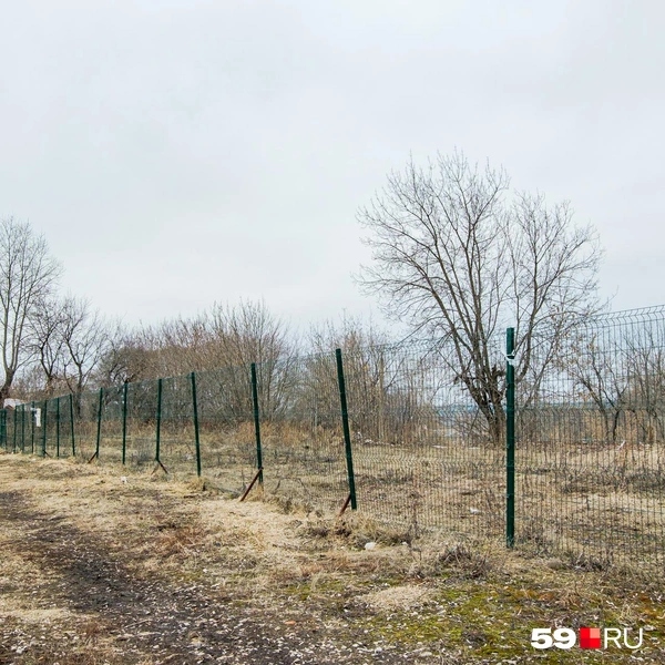 Площадка, где должна быть стройка театра, до сих пор огорожена | Источник: Тимофей Калмаков