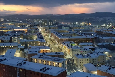 Мурманск возвращает уличное освещение после блэкаута