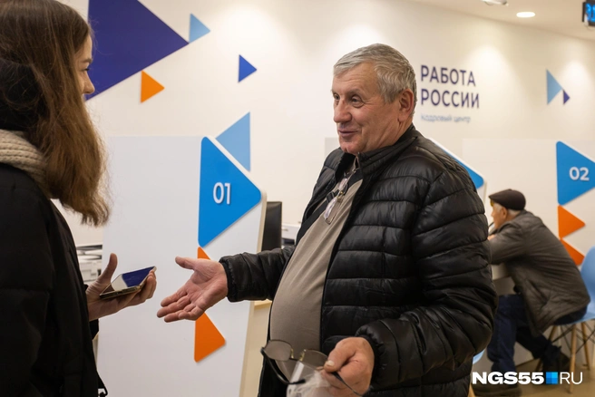 Мужчина не в первый раз обращается в службу занятости | Источник: Кирилл Башинский / NGS55.RU