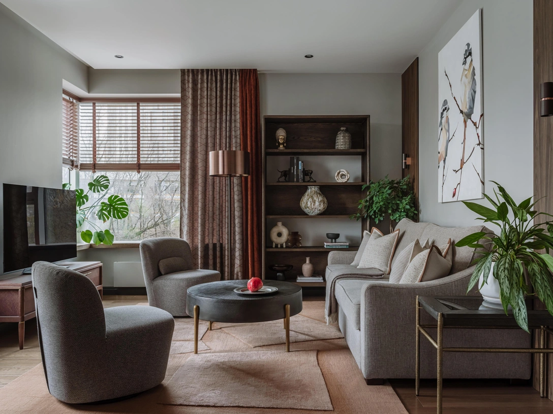 Мебель и декор Pattern, Dantone Home. Ковер, Файен Мюллер и Ханнес Ван Северен, CC-Tapis, Dovlet House. Картина «Птицы», Екатерина Маркарян. | Источник: Ольга Шангина. Стиль: Юлия Чеботарь