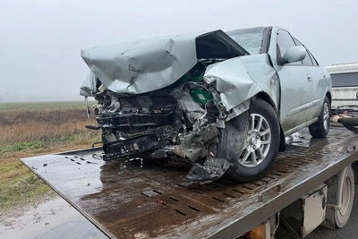 Лобовое столкновение Honda и Nissan в Изобильненском округе