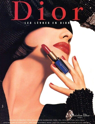 Реклама косметики Dior, 90-е