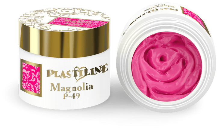 Гель-пластилин для лепки на ногтях, гель для дизайна, цвет ярко-розовый P-49 Magnolia, 5 мл.