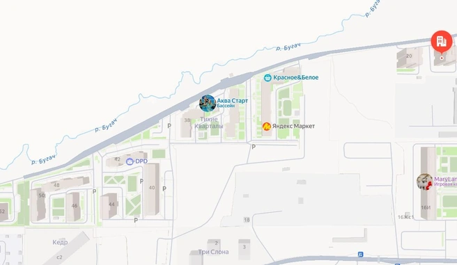 Дорога единственная для местных | Источник: yandex.ru/maps