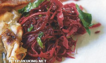 Капустный салат со свеклой