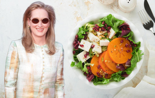 Рецепт салата с хурмой и бататом, который помогает Мэрил Стрип в 74 года выглядеть на 40