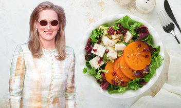 Рецепт салата с хурмой и бататом, который помогает Мэрил Стрип в 74 года выглядеть на 40