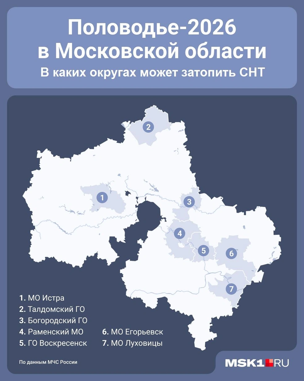 В этих округах может затопить именно садовые товарищества&nbsp;— в 7 округах находятся 22 проблемных СНТ | Источник: Юрий Скулыбердин / Городские медиа