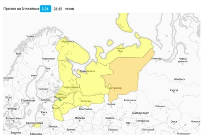 Ленобласть предупредили о грозах и ветре, Петербург вне зоны