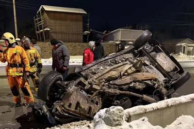 Fatal Pargolovo Crash: Lexus Ablaze, Renault Driver Dead