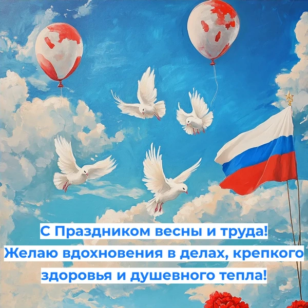Праздник весны и труда 2025: современные и советские открытки с 1 мая для родных, друзей и коллег | Источник: theDay/Midjourney