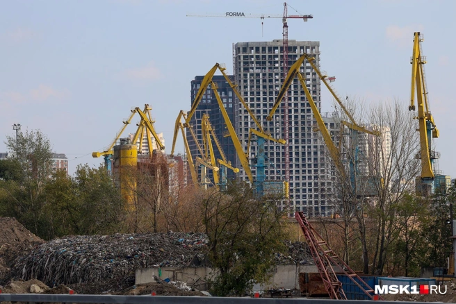 Возле Южного порта еще осталась свалка | Источник: Артем Устюжанин / MSK1.RU
