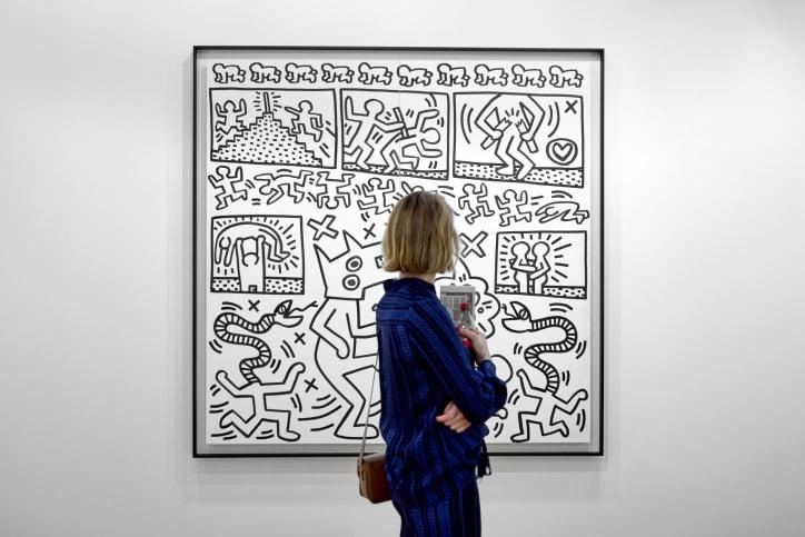 Работа Кита Харинга «Без названия» (1983) была продана галереей Gladstone Gallery за 3,5 млн. долларов. | Источник: artbasel.com