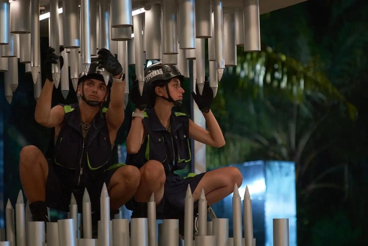 Александр Филин и Эмма Турецкая в шоу «Выживалити. Наследники» | Источник: Mikhail Fominykh/телеканал «Пятница»