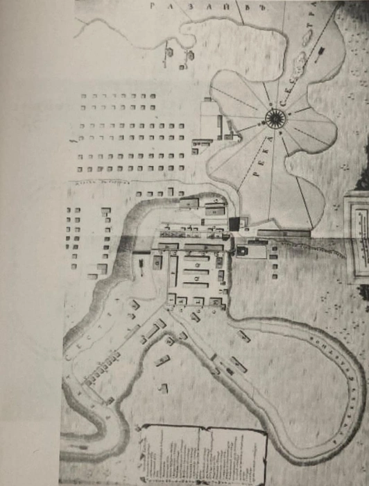 План Сестрорецкого оружейного завода. XVIII в. Военно-исторический музей артиллерии, инженерных войск и войск связи. | Источник: Материалы государственной историко-культурной экспертизы