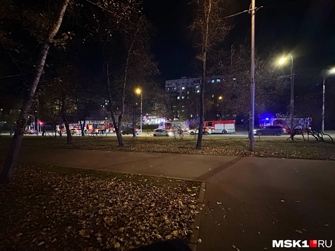 При пожаре пострадали люди | Источник: Андрей Кузнецов / MSK1.RU