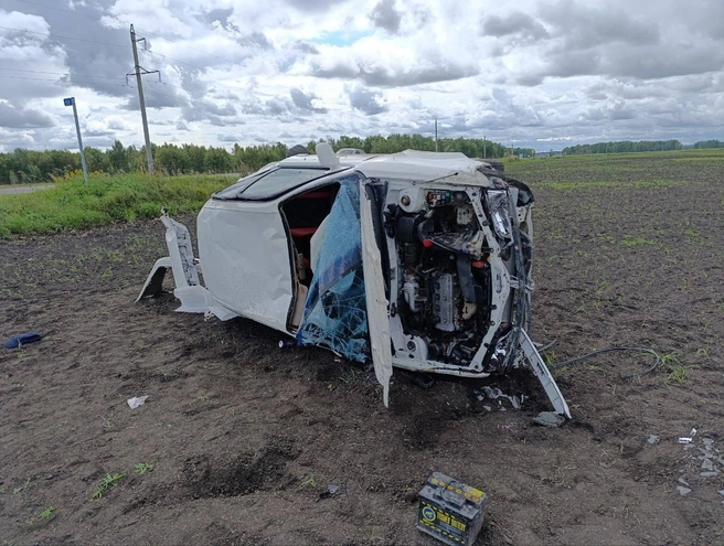 Авария произошла на 29-м километре региональной автодороги Голышманово&nbsp;— Бердюжье | Источник: ГИБДД по Тюменской области