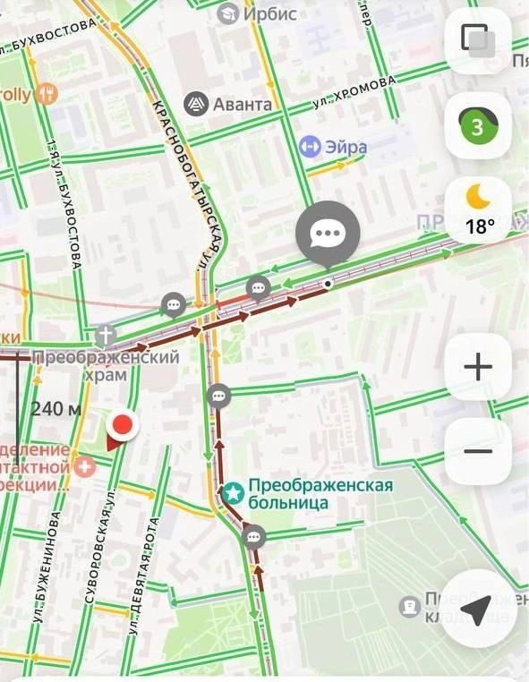 Место ДТП на карте | Источник: читатель MSK1.RU