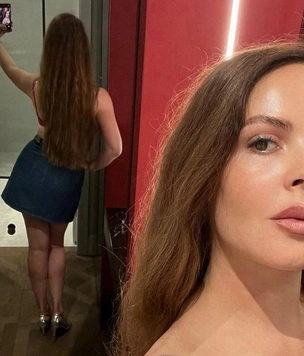 Екатерина Андреева выбрала купальник на Новый год