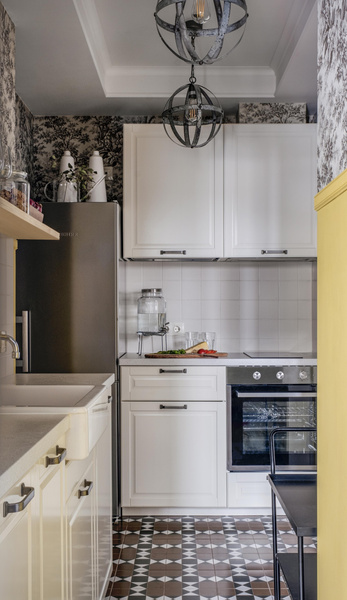 Маленькая белая кухня: 35+ примеров | myDecor