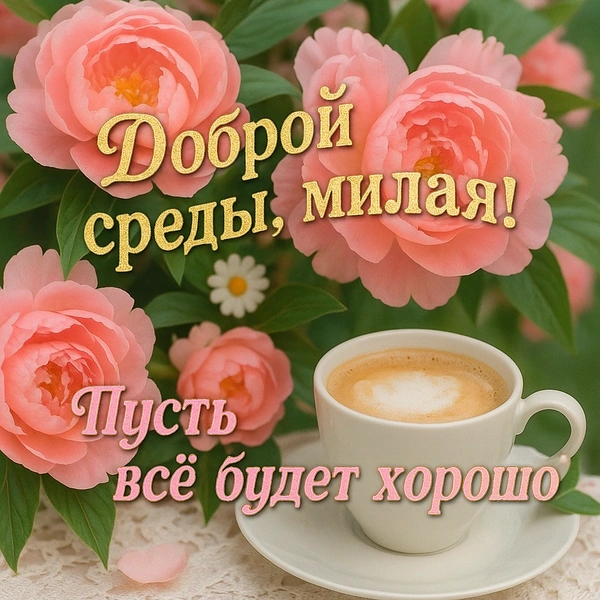 открытка среда, открытка доброй среды, открытки утро среда, открытки с добрым утром среды, открытка доброй летней среды, среда открытки красивые, открытки с летней средой, бесплатные открытки среда, доброй среды открытки красивые | Источник: theDay/DALL-E