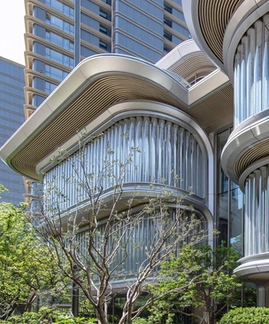 Галерея Jia Art в Шанхае: цветок из стекла от Foster + Partners