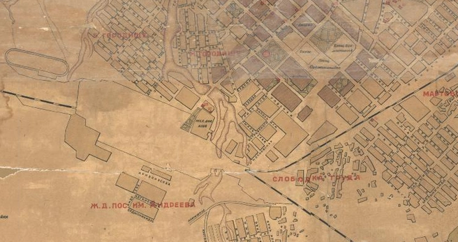 Клуб железнодорожников 1937 | Источник: retromap