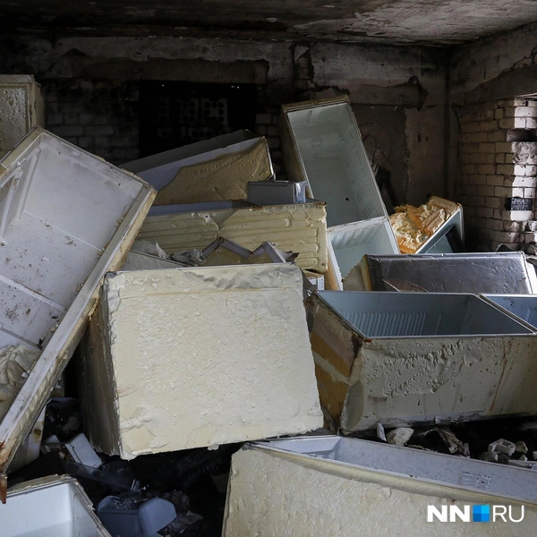 Склад холодильников в одном из зданий | Источник: Наталья Бурухина / NN.RU
