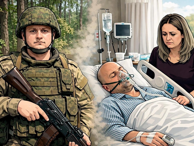 Боец уже три года проходит лечение в разных госпиталях и больницах | Источник: Дмитрий Гладышев / V1.RU