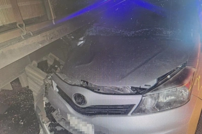 В Чите водитель Toyota попал в больницу после ДТП
