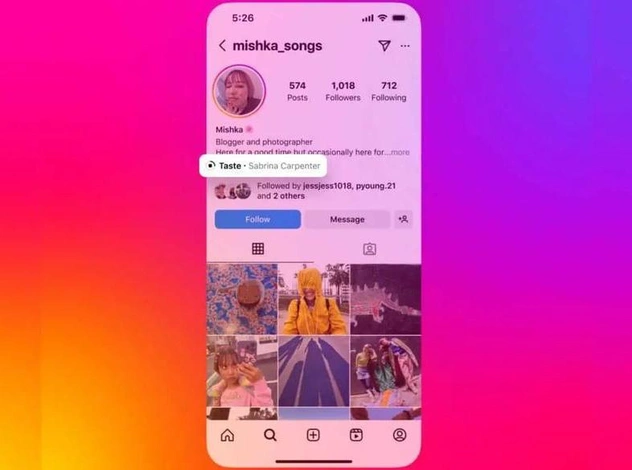 Новая функция в Instagram: теперь можно добавить музыку в описание профиля