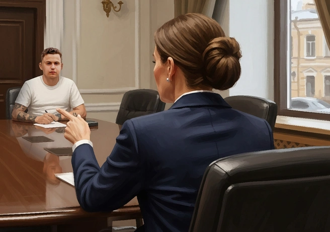 Адвокат не стала общаться с корреспондентом | Источник: Юрий Орлов / NGS.RU