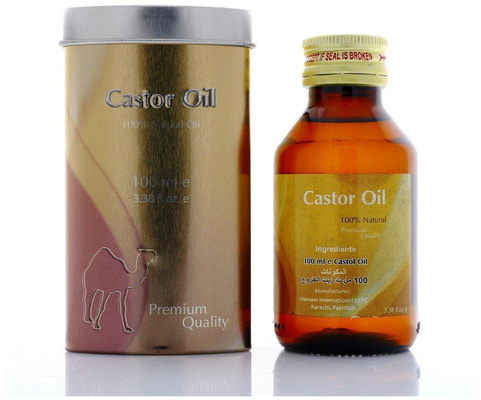 Касторовое масло Премиум Хемани (Castor Oil Hemani) Антиоксидант, для роста волос и здоровой кожи, 100 мл