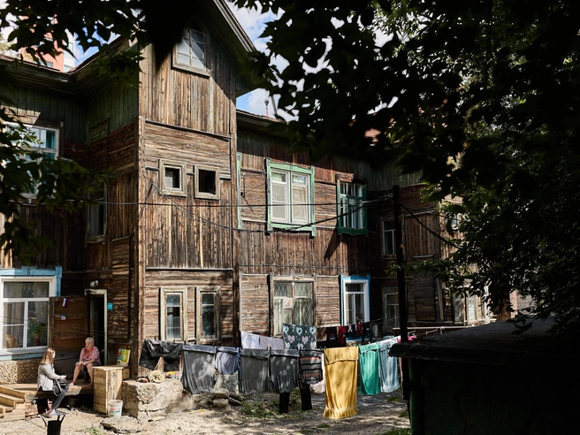 Здание, расположенное в Пристанском переулке по адресу 5в, является завершающим в квартале пристанских домов. | Источник: Александр Ощепков / NGS.RU