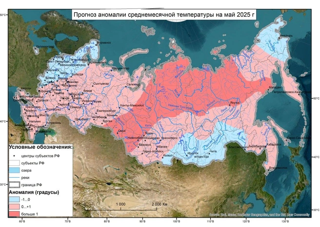 Синоптики опубликовали карту температурных аномалий. Наш регион они обойдут стороной | Источник: Челябинский ЦГМС / t.me