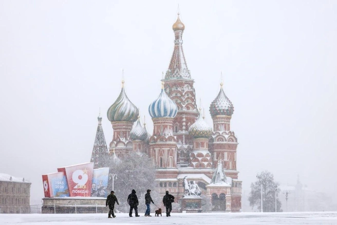 Сегодня утром снег пошел в Москве | Источник: Говорит Саратов / Telegram