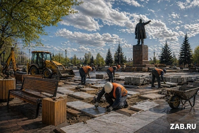 Ремонт центральных площадей Читы обойдётся в 4,2 млн рублей