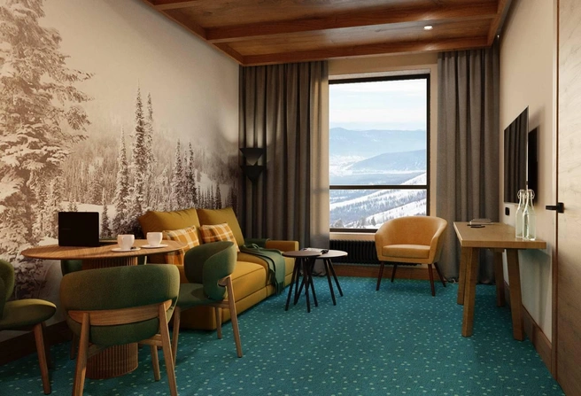 Рендеры будущих номеров в отеле Hartwell площадью от 18 до 40 квадратных метров | Источник: AYS! Group