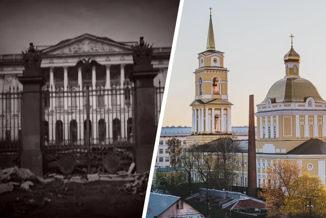 С 1932 года художественная галерея Перми располагалась в здании Спасо-Преображенского собора. Именно туда эвакуировали сотрудников и экспонаты Русского музея и Третьяковской галереи | Источник: Документальный фильм «Бурлаки на Каме» (12+), режиссер Сергей Лепихин, киностудия «Новый курс»; Тимофей Калмаков / 59.RU