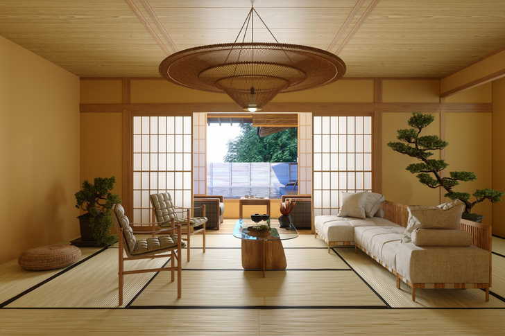 Японская эстетика + скандинавский минимализм: 8 принципов стиля джапанди в интерьере